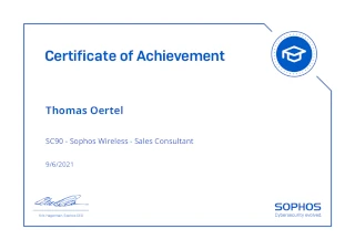 Sophos SC90 Certificate